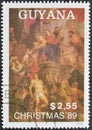Cancelled postage stamp printed by Guyana