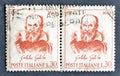 Cancelled postage stamp printed by Italy, that shows portrait by Galileo Galilei