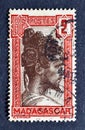 Cancelled postage stamp printed by Madagascar, that shows General Joseph-Simon GallieniCancelled postage stamp printed by Madagasc