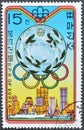 Silver medal, Summer Olympic Games 1976 - Montreal Royalty Free Stock Photo