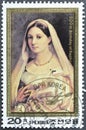 Portrait of La Donna Velata, Raphael, 500th Anniversary of Birth