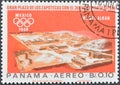 Cancelled postage stamp printed by Panama
