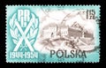 Cancelled postage stamp printed by Poland Royalty Free Stock Photo
