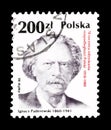 Cancelled postage stamp printed by Poland