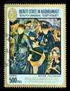 Paintings on postage stamps