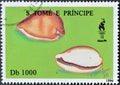 Cancelled postage stamp printed by Sao Tome and Principe, that shows Luria luria