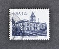 Cancelled postage stamp printed by South Africa, that shows City Hall, Port Elizabeth Royalty Free Stock Photo