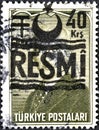 Official Stamps, Ismet Inonu, Overprint RESMI