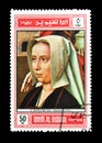 Paintings on postage stamps