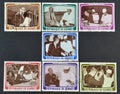 Cancelled postage stamps printed by Guinea, that show Visit of President Valery Giscard d\'Estaing