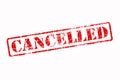 Cancelled Rubber Stamp Red