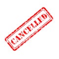 Cancelled rubber stamp