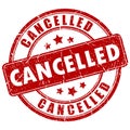 Cancelled rubber stamp