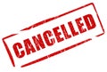 Cancelled stamp Royalty Free Stock Photo