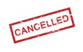 Cancelled stamp Royalty Free Stock Photo