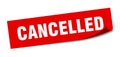 cancelled sticker.