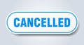 cancelled sticker.