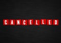 Cancelled Stock Illustration - Cancelled Information Message