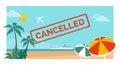 Cancelled vacation and flight due to coronavirus