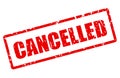 Cancelled vector stamp