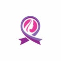 Cancer care logo design template