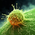 Cancer Cell. Generative AI Royalty Free Stock Photo