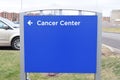 Cancer Center Sign With Arrow Royalty Free Stock Photo