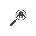 Cancer detection vector icon