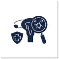 Cancer glyph icon