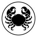 Cancer Horoscope Zodiac Sign Crab Royalty Free Stock Photo