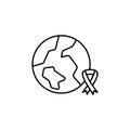 cancer line icon. Signs and symbols can be used for web, logo, mobile app, UI, UX