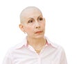 Cancer patient undergoing chemotherapy Royalty Free Stock Photo