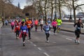 Cancer Research London winter run Royalty Free Stock Photo