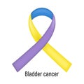 Cancer Ribbon. Bladder cancer.