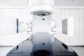 Cancer therapy, advanced medical linear accelerator in the therapeutic oncology Royalty Free Stock Photo