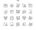 Cancer Well-crafted Vector Thin Line Icons