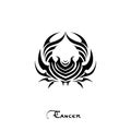 Cancer Zodiac Sign tattoo style