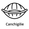 Canchigilie icon, outline style