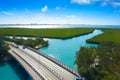 Cancun aerial view of Nichupte Lagoon Royalty Free Stock Photo