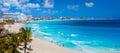 Cancun beach during the day Royalty Free Stock Photo