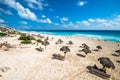 Cancun beach panorama, Mexico