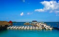 Cancun Hotel Zone marina in Mexico Royalty Free Stock Photo