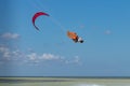 CANCUN, MEXICO - 02/18/2018: Adrenalin Kitesurf.