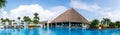View of swimming pool at Moon palace resort, Cancun