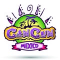 Cancun Mexico - badge - emblem