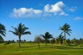 Cancun Mexico Kukulcan blvd golf course Royalty Free Stock Photo