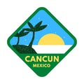 Cancun Mexico logo Royalty Free Stock Photo