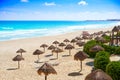 Cancun Playa Delfines beach Riviera Maya Royalty Free Stock Photo