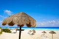 Cancun Playa Delfines beach Riviera Maya Royalty Free Stock Photo