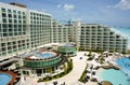 Cancun resort aerial view Royalty Free Stock Photo